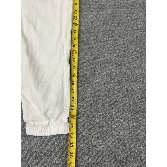 Athleta Cabo Linen Pant Jogger 10 Resort Coastal Minimalist Capsule Luxury Beach - Picture 11 of 13